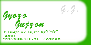 gyozo gujzon business card